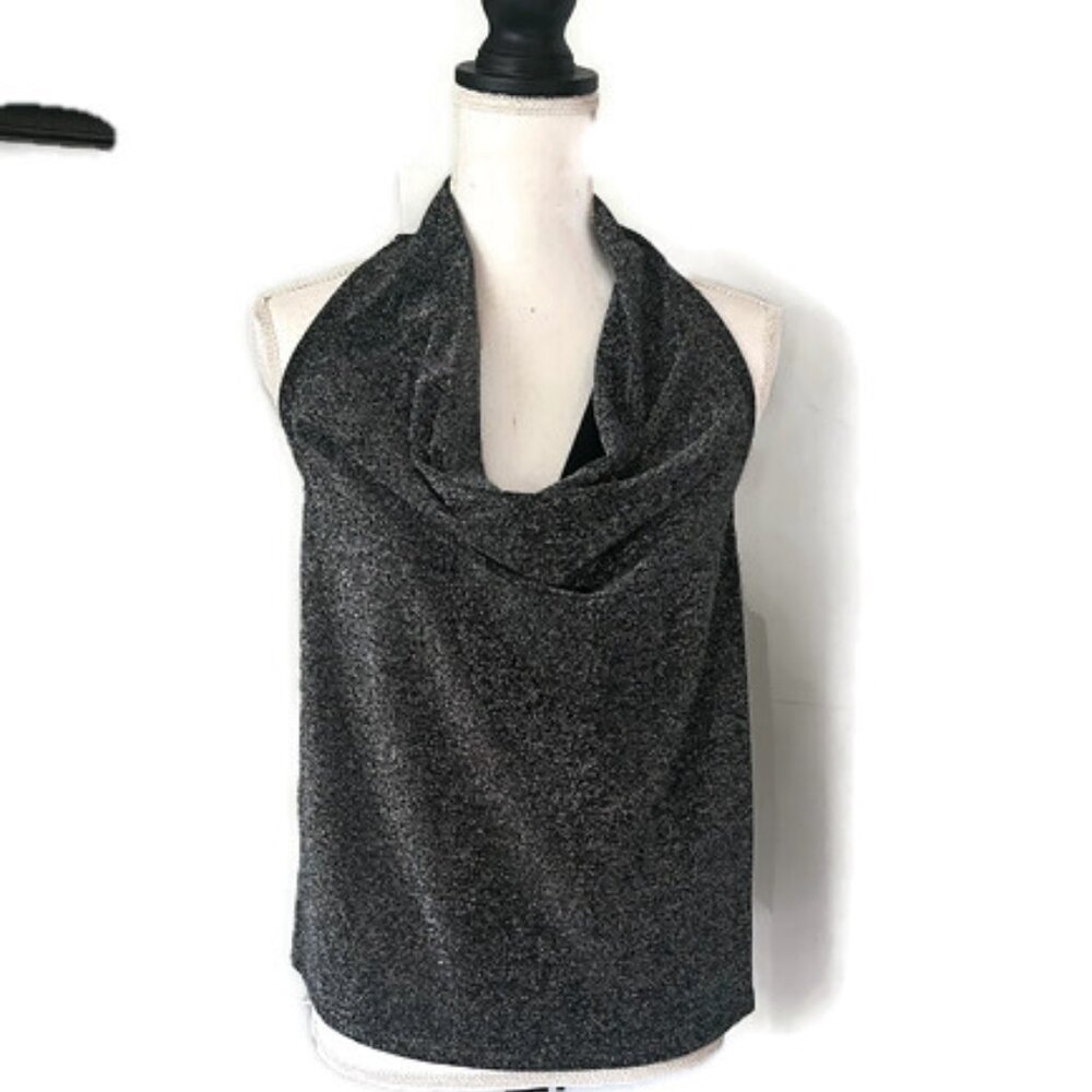 Express Glittery Black Halter Top New with Tags